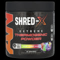 Shred-X Extreme Thermogenic Powder container on a white background