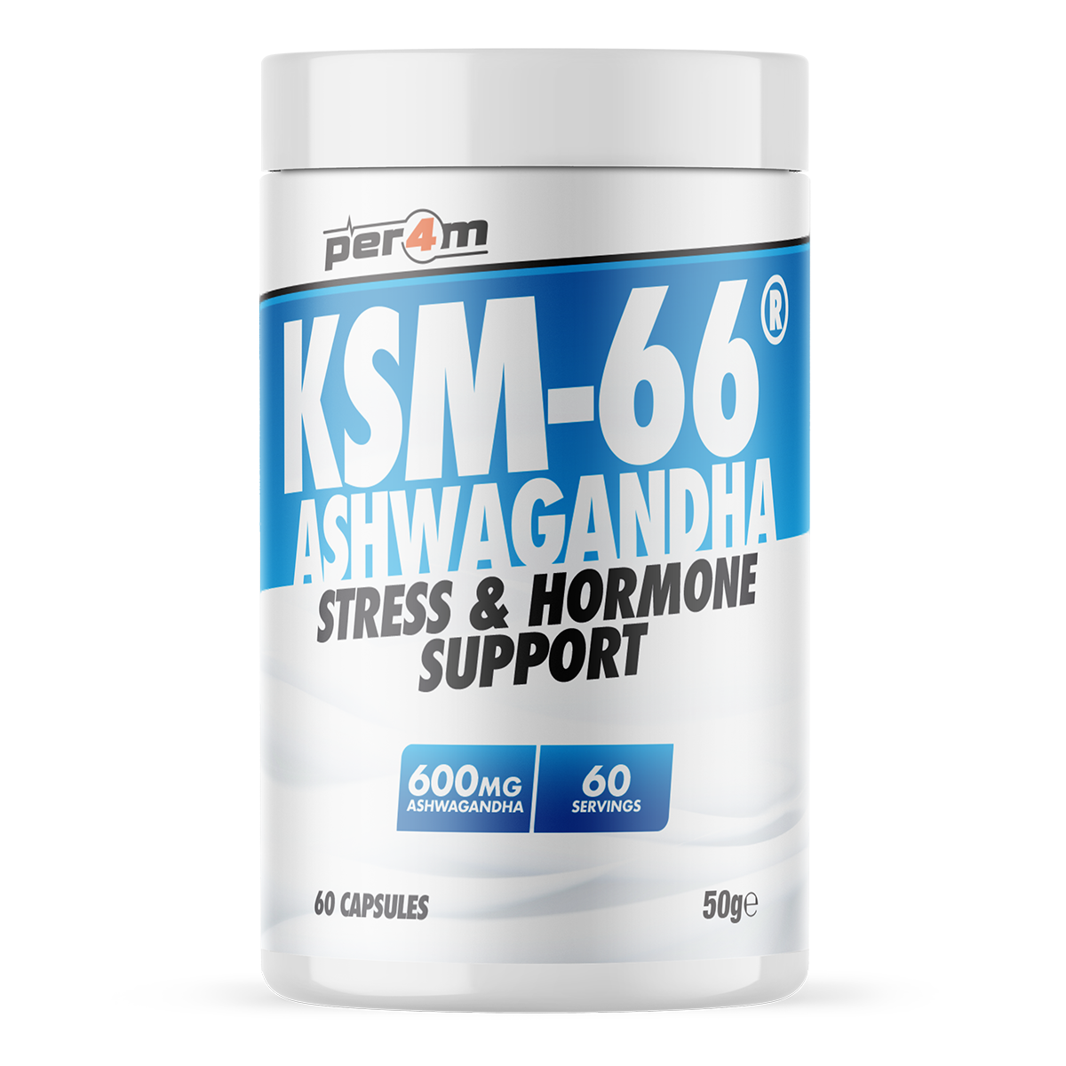 Per4m KSM-66 Ashwagandha 60 Capsules.